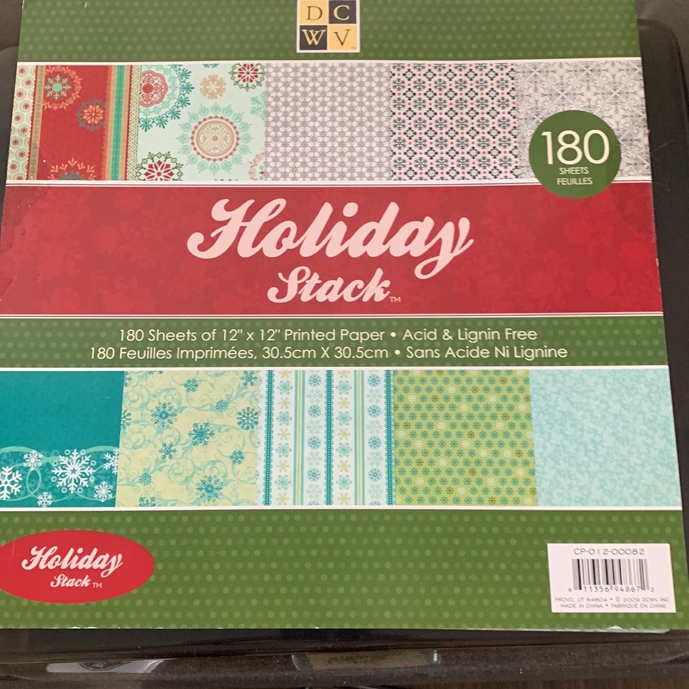 Holiday stack. Gorgeous paper. Great for scrapbooking or card making/crafting.